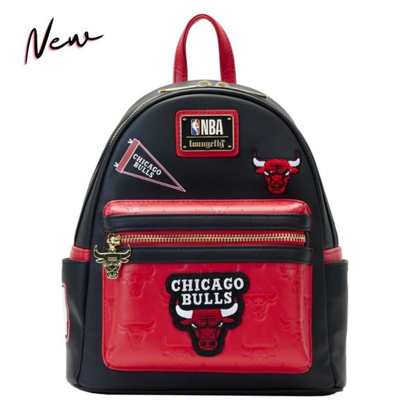 Loungefly Handbags - Loungefly - NBA Chicago Bulls Patch Icons Mini Backpack